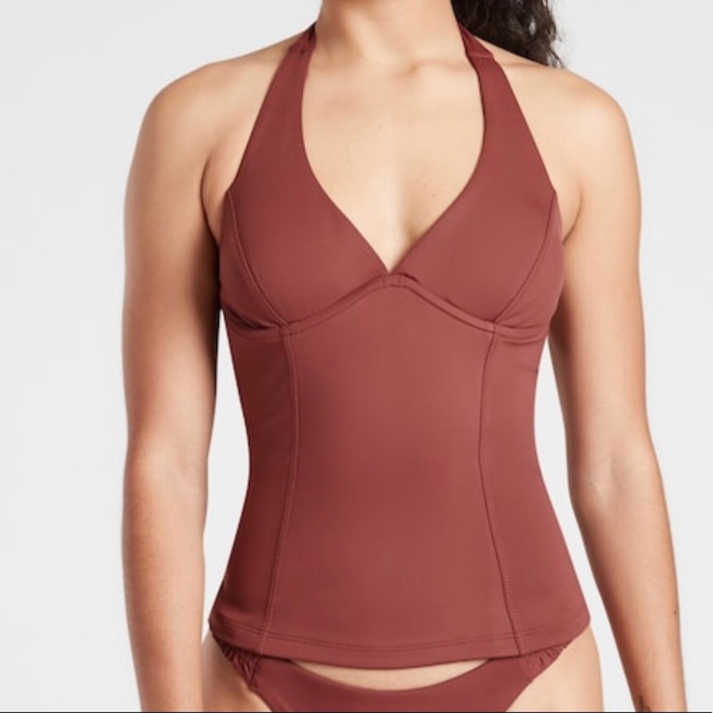 NWT Athleta Sculpted Halter Tankini 36 B/C